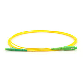 FTTH 5M κίτρινο πράσινο Sc Sc σκοινιού μπαλωμάτων οπτικών ινών lc σε LC 2,0 ενιαίος τρόπος καλωδίων