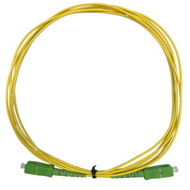 Ενιαίο simplex 2.0mm APC πράσινο Connecter τρόπου Sc σκοινιού μπαλωμάτων οπτικής ίνας