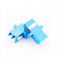 Μπλε πολυ τρόπος προσαρμοστών συνδετήρων οπτικών ινών χρώματος με ενωμένο στενά τον αυτιά τύπο