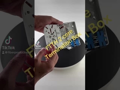 Κουτί τερματισμού FTTH εσωτερικού πλαστικού, 2 κουτιά τερματισμού καλωδίου εξωτερικού από ίνες τοίχου