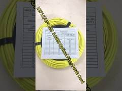 FTTH 12 Υφασματικό οπτικό καλώδιο πολυμέτρος Προσαρμοσμένο χρώμα OM3 εσωτερική διανομή