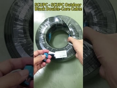 Εξωτερικό FTTH Fiber Optic Patch Cord / Fiber Drop Cable SC SC συνδετήρας