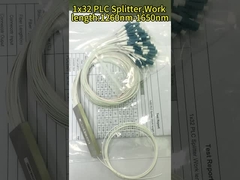 1*8 Οπτική ίνα με σύνδεσμο 1x8 Χάλυβα σωλήνα Sc Apc Gpon Plc Splitter 1/8