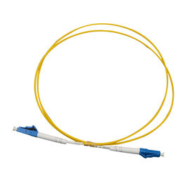 Sc/UPC - μονοκατευθυντικά PVC/LSZH/OFNR σκοινιού μπαλωμάτων οπτικής ίνας LC/UPC SM κίτρινα