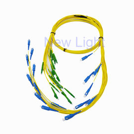 Μονοκατευθυντικό σκοινί μπαλωμάτων Lc Lc/διπλό σκοινί μπαλωμάτων οπτικών ινών τρόπου Uniboot οπτικών ινών ενιαίο
