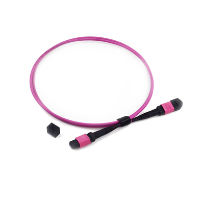 Αγορά 12 χαμηλό PVC 3.0mm OM4 50/125 απώλειας OM3 εισαγωγής σκοινιού μπαλωμάτων ινών MPO MTP online manufacture