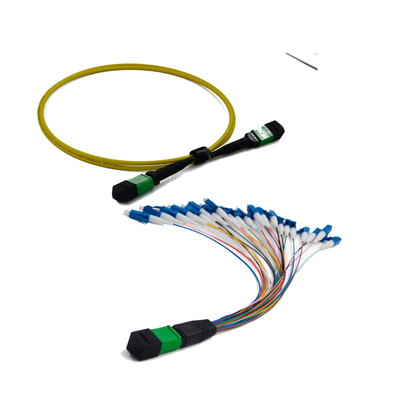 Αγορά Singlemode 12 οπτικών ινών MPO MTP απώλεια 3.0mm εισαγωγής καλωδίων χαμηλή δυναμωμένη πλεξίδα online manufacture