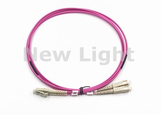 Αγορά LC-SC UPC Duplex Optical Fiber Patch Cord 2,0mm PVC OM4 Multimode 50/125 online manufacture