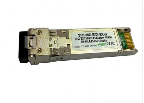 Αγορά 10Gb/s SFP+ Διοπτικός μεταβιβαστής οπτικών ινών με συνδετήρα LC για εφαρμογές μονής λειτουργίας 40km online manufacture