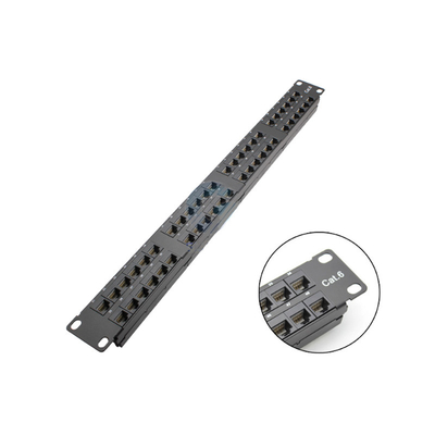 Αγορά Ευέλικτη διαχείριση καλωδίων 1U Network Patch Panel Rack Εγκαταστατέα μεταλλική σχεδίαση online manufacture