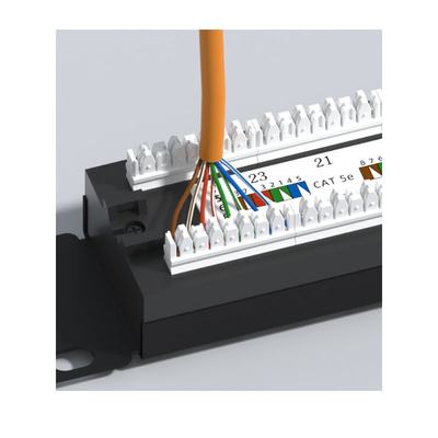 Αγορά Μεταλλικό RJ45 Ethernet Patch Panel με διαχείριση καλωδίων 1U online manufacture