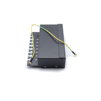 Αγορά Μαύρο 1U Rack Mountable Metal Patch Panel για τερματισμό RJ45 Ethernet online manufacture