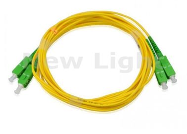 Αγορά APC Sc FTTH σκοινί μπαλωμάτων, 2.0mm/3.0mm ενιαίο καλώδιο οπτικών ινών τρόπου διπλό online manufacture