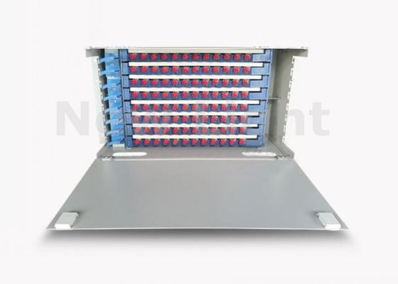 Αγορά 19 ιντσών 96 θύρα Fiber Optic Patch Panel Rack Εγκατάσταση ODF Οπτικό Φύλλο Διανομής Πλαισίου για FTTX FTTH online manufacture