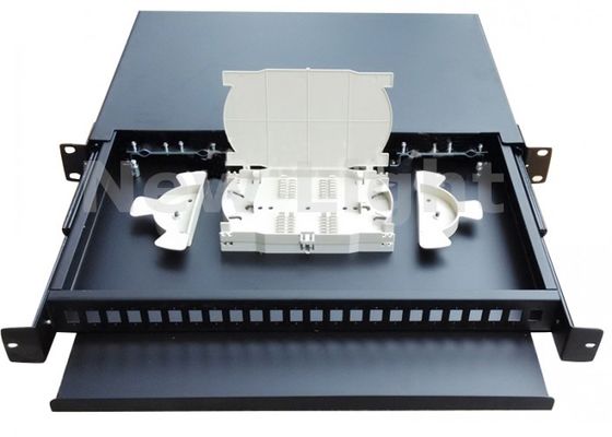 Αγορά Εσωτερικό 19 ιντσών 24 Port Pull τύπου οπτική ίνα Patch Panel Rack Mount Πλαισίου διανομής online manufacture