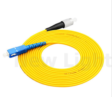 Αγορά FC-SC Single Mode Fiber Optic Patch Cord με διάμετρο 3,0 mm και χαμηλή απώλεια εισαγωγής online manufacture