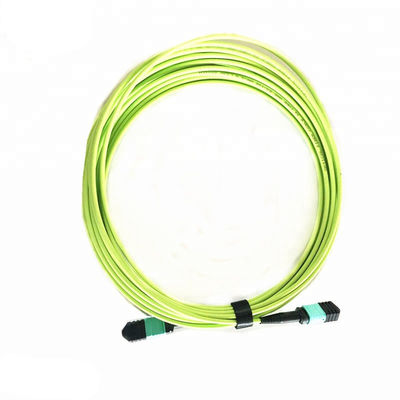 Αγορά OM5 12 πυρήνες MPO Fiber Optic Patch Cord με θηλυκό συνδέτη για εφαρμογές υψηλής πυκνότητας online manufacture