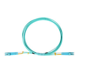 Αγορά πολυ τρόπος 50/125 καλωδίων 5M 2.0mm διπλός LC Aqua σκοινί μπαλωμάτων οπτικής ίνας online manufacture