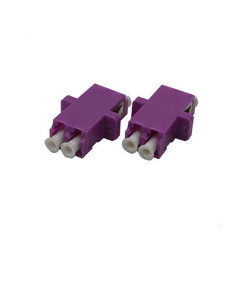 Αγορά LC-LC DX Fiber Optic Adapter με πλαστικό υλικό για εφαρμογές μονής λειτουργίας και χαμηλής απώλειας εισαγωγής online manufacture