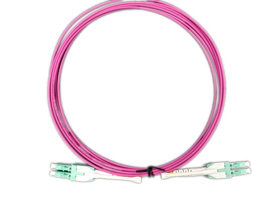 Αγορά LC Unitboot OM4 Magenta Duplex Optical Fiber Patch Cord με Προσαρμόσιμο Μήκος online manufacture