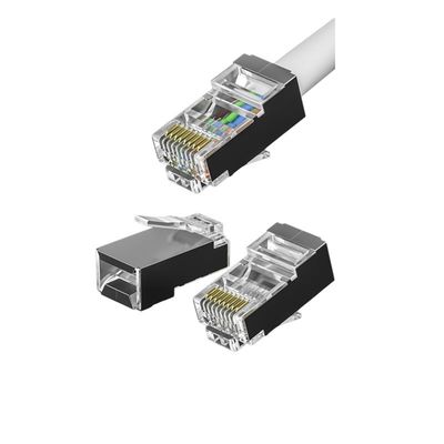 Αγορά CAT7 600MHz RJ45 σύνδεσμος με χρυσό επικαλυμμένες επαφές και επιλογές έκπτωσης χύδην online manufacture