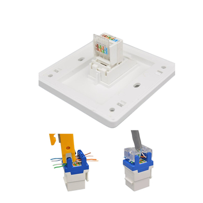 Αγορά 110-240V CAT5 CAT6 CAT7 Σημεία Πολυλειτουργίας Κίτρινος διακόπτης λευκός/μαύρος online manufacture