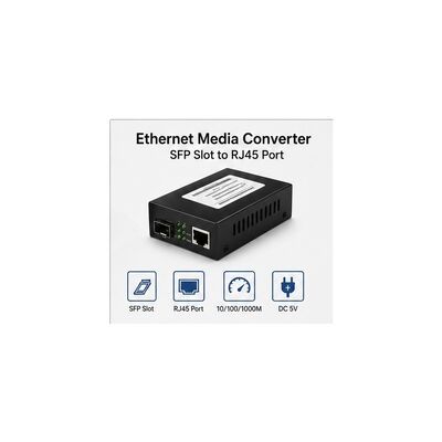 Αγορά Μετατροπέας μέσων Gigabit SFP με απόσταση μετάδοσης 20km για ενιαία μορφή ινών και 10/100/1000Mbps αυτόματη διαπραγμάτευση online manufacture
