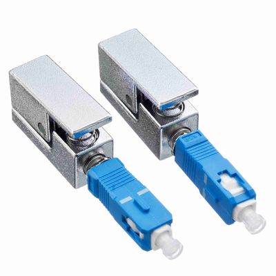 Αγορά SC Bare Fiber Adapter με μεταλλικό υλικό UPC Polish και τετράγωνο σχήμα για δίκτυα FTTH FTTB online manufacture