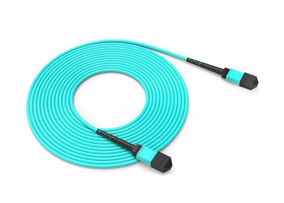 Αγορά MPO MTP Kabel OM3 OM4 Patch Cord με αρσενικό ή θηλυκό βύσμα και επιλογές 8 12 24 οπτικών ινών online manufacture