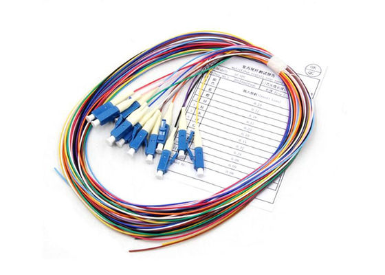 Αγορά Single Mode Fiber Optic Pigtail με 12 Χρώματα και SC/APC Connector 0.9mm online manufacture