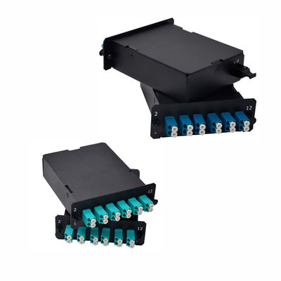 Αγορά 19 ιντσών Μοντέλο κασέτας MPO για τοποθέτηση σε ράφι με καλώδιο οπτικών ινών Corning και χαμηλή απώλεια εισαγωγής online manufacture