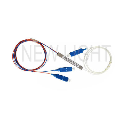 Αγορά FTTH 1x2 1x4 1x8 1x16 PLC splitter με σύνδεσμο SC UPC/APC και σωλήνα από ανοξείδωτο χάλυβα online manufacture