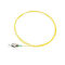 Κίτρινο σκοινί μπαλωμάτων οπτικών ινών χρώματος FC, ενιαίες πλεξίδες ινών τρόπου διαμέτρων 0.9MM
