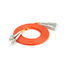 Fc-LC πολλαπλού τρόπου σκοινί μπαλωμάτων οπτικής ίνας, πορτοκαλιά PVC/LSZH καλώδιο 0,9/2,0/3,0 ΚΚ