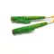 10M E2000 APC πράσινο χρώμα σκοινιού μπαλωμάτων/ενιαίο καλώδιο οπτικών ινών τρόπου διπλό