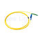 Διπλό σκοινί 2.0mm μπαλωμάτων οπτικής ίνας APC 2m LSZH E2000 συνδετήρας κίτρινος