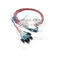 Πλεξίδα ινών των FO σκοινιών μπαλωμάτων οπτικής ίνας E9/125 OS2 LC/APC