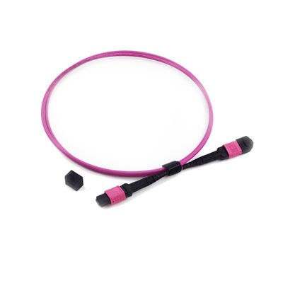12 ίνες MPO MTP Patch Cord με χαμηλή απώλεια εισαγωγής και 3,0 mm PVC Jacket για υψηλές επιδόσεις