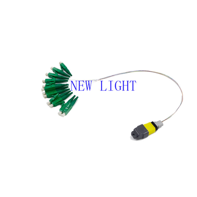 OM3 σκοινί 12 πυρήνας 3.0mm μπαλωμάτων PVC MPO MPO χαμηλή απώλεια εισαγωγής για το κέντρο δεδομένων