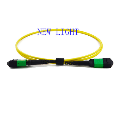 PVC 3.0mm υψηλή επιστροφής απώλεια καλωδίων ξεμπλοκαρίσματος MTP MPO για τα κέντρα δεδομένων υψηλής πυκνότητας
