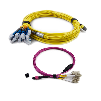 Καλώδιο Patch Οπτικών Ινών MPO MTP 3.0mm G657A1 με ≤0.35dB Χαμηλή Απώλεια Εισαγωγής και APC≥65dB για Κέντρο Δεδομένων