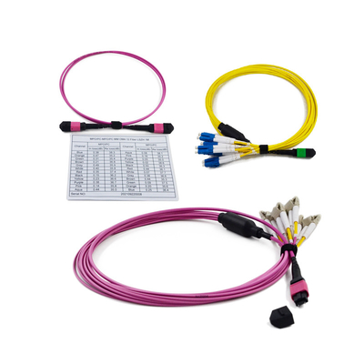 Χαμηλή απώλεια 3.0mm MPO εισαγωγής στην κασέτα 12 LC κασέτα 24 ινών MPO MTP