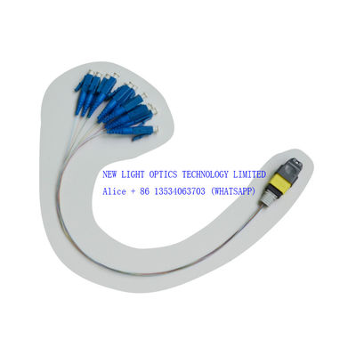 Καλώδιο 8 πυρήνων OM3 Multimode MPO MTP με θηλυκή πολικότητα Β για μετάδοση δεδομένων υψηλής ταχύτητας