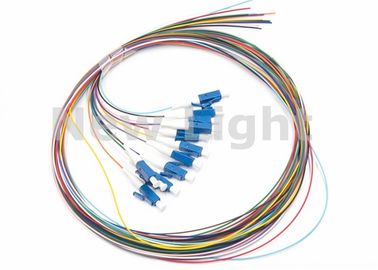 LC/UPC SM 12 πυρήνων ενιαία τρόπου οπτικών ινών πλεξίδα οπτικών ινών καλωδίων κωδικοποιημένη χρώμα