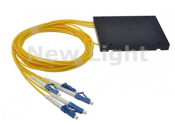 1x4 Διαχωριστής οπτικών ινών PLC Single Mode με σύνδεσμο LC UPC για εφαρμογές FTTH