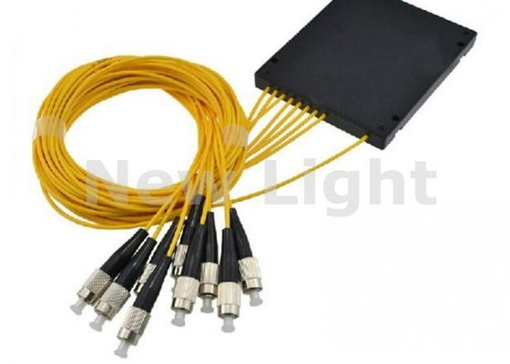 1x8 PLC Fiber Optic Splitter Single Mode με FC UPC Connector για δίκτυα FTTH και PON
