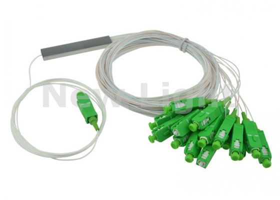 0.9mm Διαμέτρου 1x16 SC APC PLC Fiber Optic Splitter για δίκτυα FTTH και PON