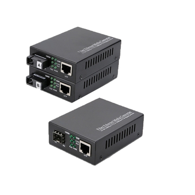 1.25G SFP μετατροπείς ινών μέσων ενημέρωσης LC συνδετήρας Tx1550nm DFB μονότροπος 3.3V τροφοδοσία