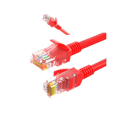 Πιστοποιημένο UL Cat6 δίκτυο patch cord με 100% δοκιμή συνέχειας Χρυσό επιχρισμένο γυμνό χαλκό 24AWG UL/ETL/CE/FCC