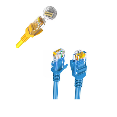 Χρυσό επιχρυσωμένο καλώδιο σύνδεσης Cat6 Patch Cord UL Certified Double Shielded Cat7 Network Cable